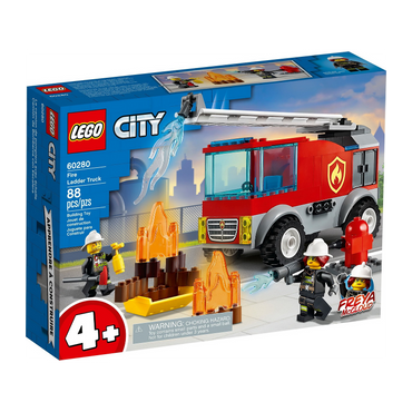 City 60280 - Le camion des pompiers avec échelle