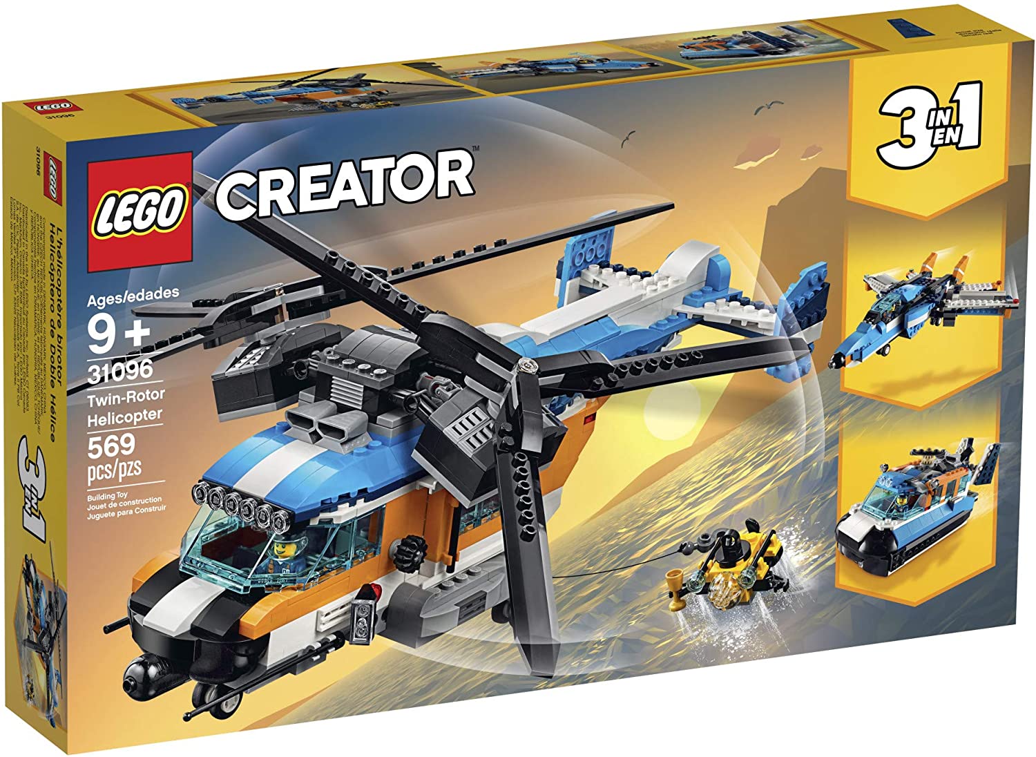 Creator 31096 - Twin-Rotor Helicopter